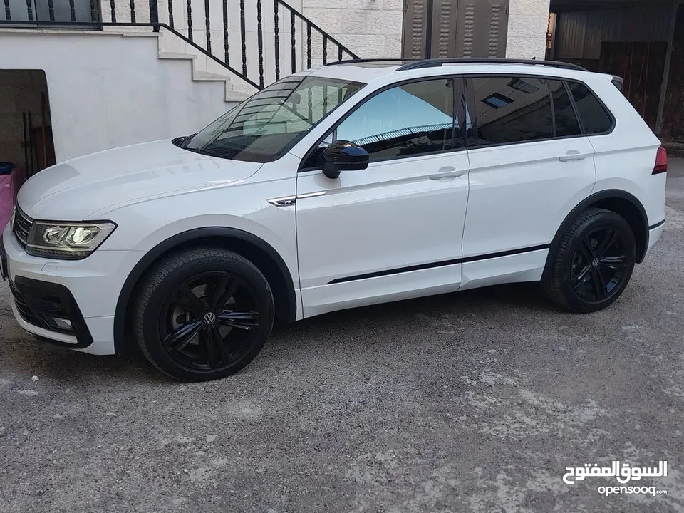 Volkswagen Tiguan R-Line Black Edition 2.0TSI 2021 اقل عداد في فلسطين ! 31000 كم فقط!