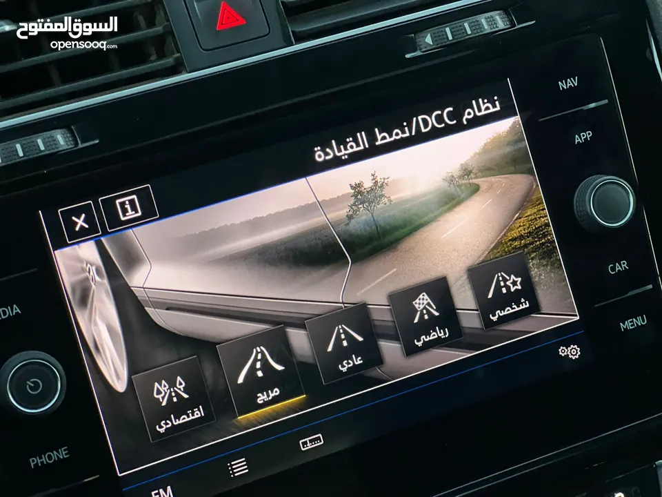 فولكسواجن جولف TSI 2019 اتوماتيك ماتور 1500 فل الفل فتحة  سقف بانوراما
