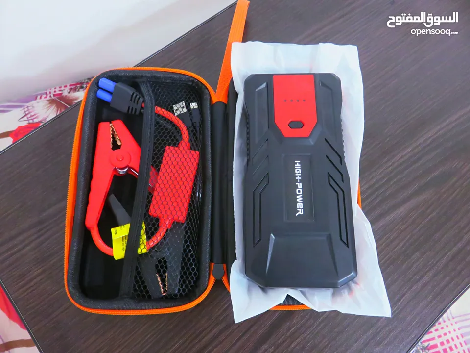 باوربانك طوارئ 12 فولت لتشغيل المركبات المتعددة وشحن الموبايل 12v emergency car jump starter