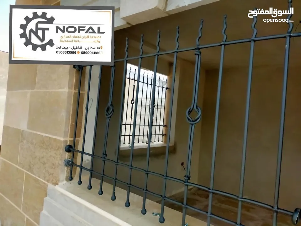حديد دربزينات بوابات حمايات درج معادن ابواب لحام
