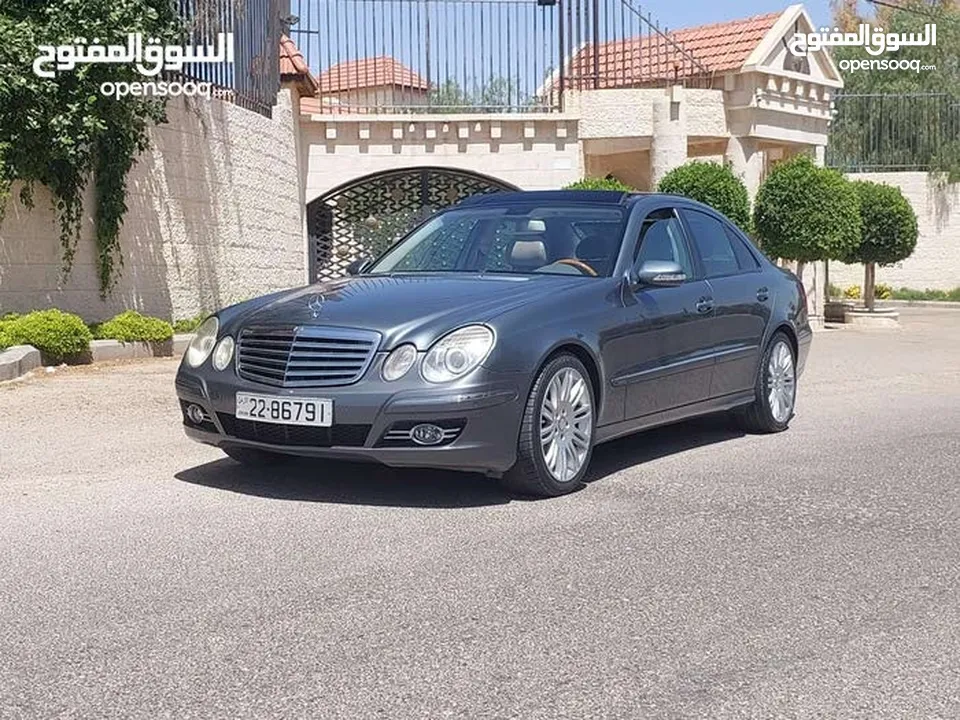 مرسيدس E200 مديل 2009 فحص كامل فل الفل بانوراما لون فيراني مميز بسعر مغري قابل للبدل
