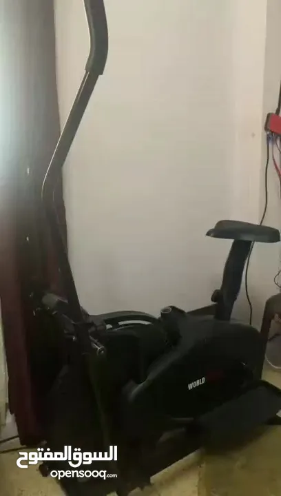 جهاز رياضي مستعمل شبه جديد  سبب للبيع عدم توفر مساحة كافية مع زيت خاص بتزيت الأجهزة