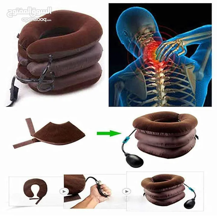 مخدة رقبة الهوائيه نفخ مخمل لاستقامه الفقرات و معالجة الام الرقبة مخده رقبه بالون الرقبة مسند مخدة