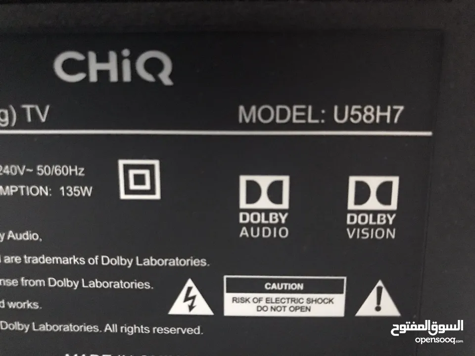 CHiQ 58-lnch UHD LED Smart TV
