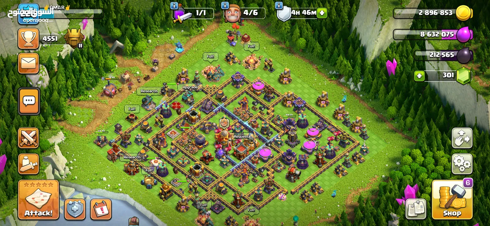 Clash of Clans حساب كلاش