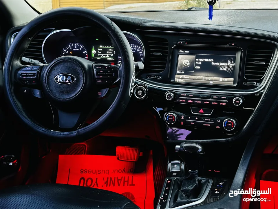 كيا اوبتماااا k5 الفخامة بمعنى الكلمة سيارة تحفة يد ثانية عداد 130 الف بالكراتين الله يبارك لحق حالك