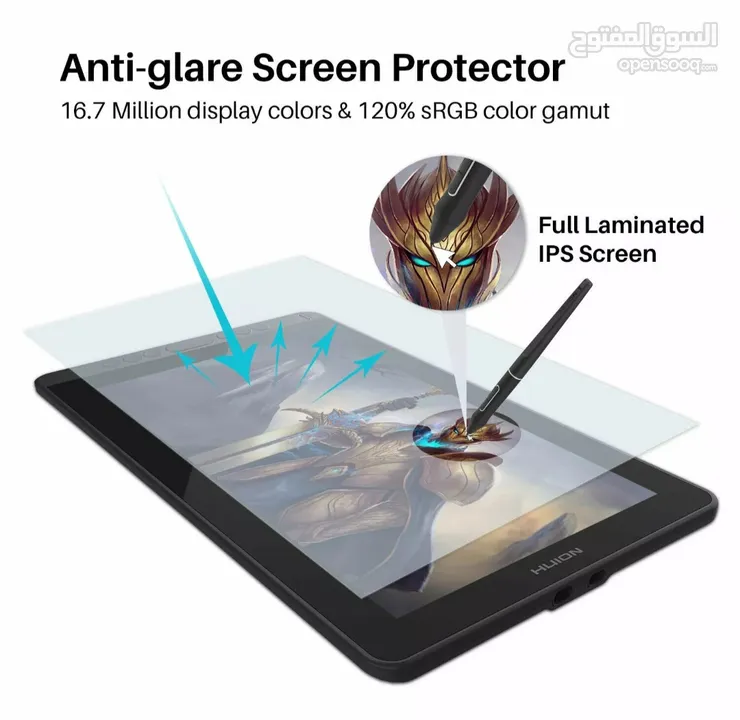 HUION KAMVAS 13 Graphics Drawing Tablet Tilt Battery-free Pen Android Support