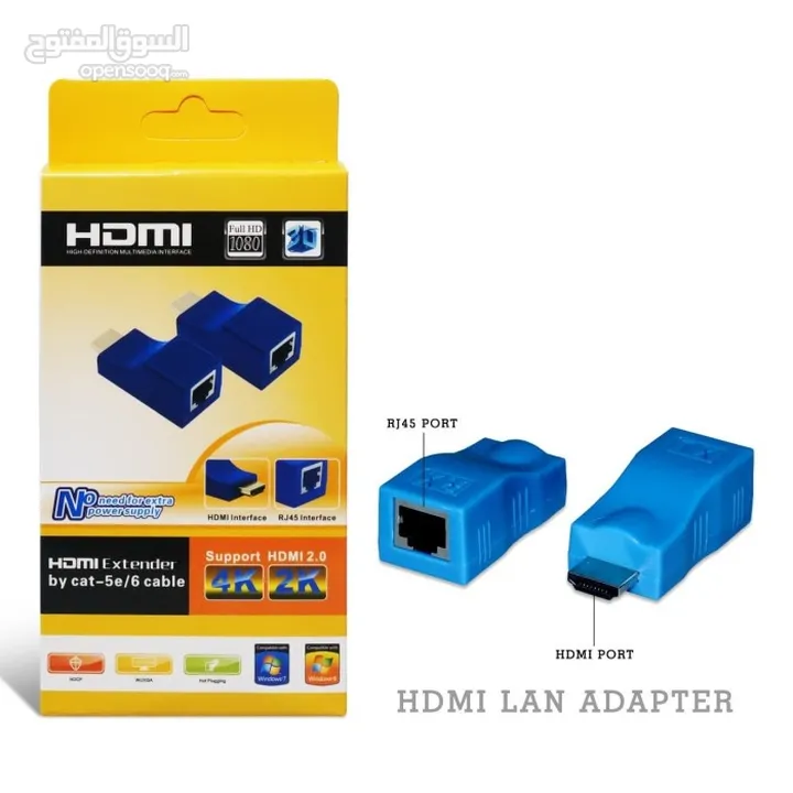 HDMI Lan Adapter - HDMI Extender By Cat 6 Cable