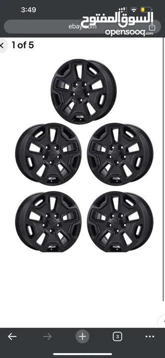 خمس رنجات ويليز لل JK وال JL  Rims for jeep 5 set