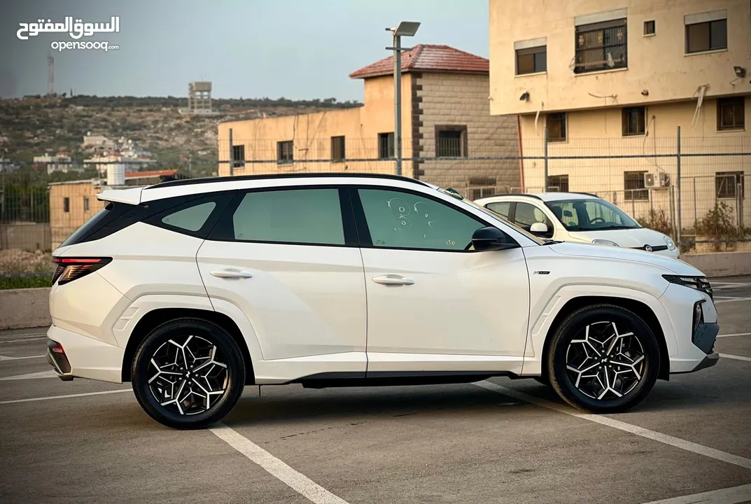 هونداي توسان  N-LINE  فل بدون فتحة  2x4 ///240Hp بنزين + كهرباء  2022/ ( Haybrid) 1600cc