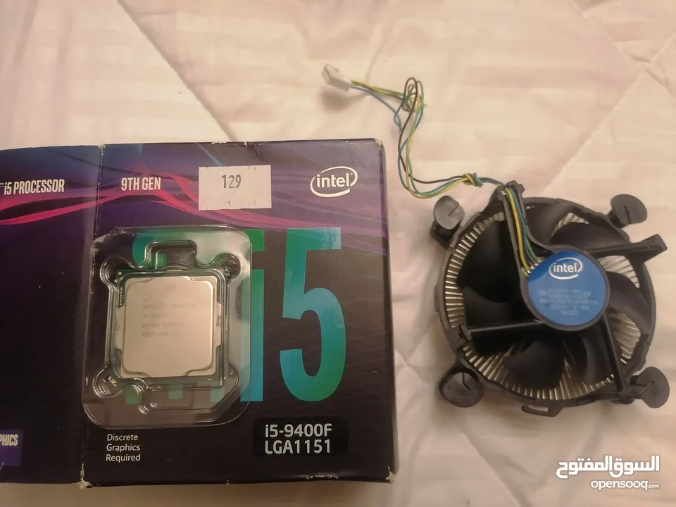 للبيع: معالج Intel Core i5-9400F + مروحة أصلية