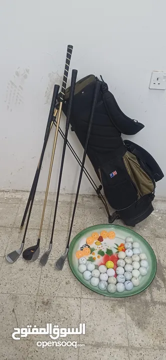 golf clubs set and with bag .ball .pin