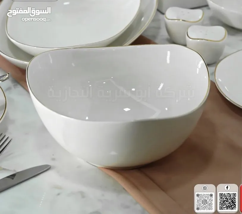 (طقم صحون للبيع جديد )