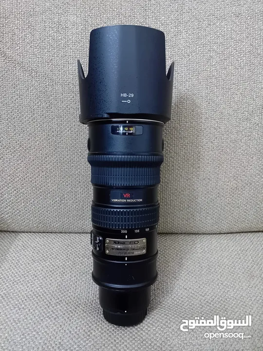 Nikon 70-200mm F/2.8 G VR