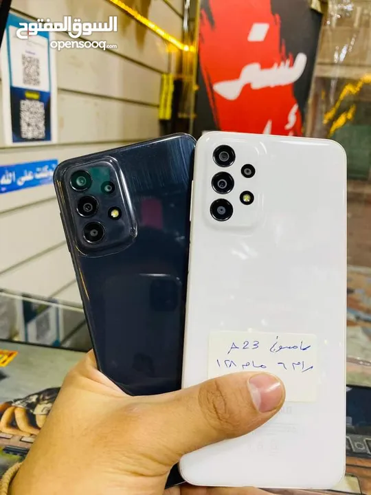 اخو الجديد Samsung A23 رام 12 جيجا 128 بدون كرتونه هدية كفر ولزقة وشاحن الاصلي متوفر توصيل