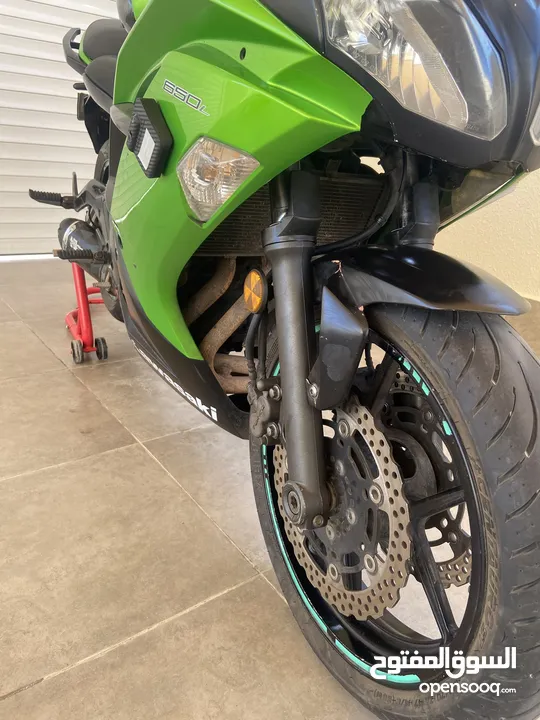 للبيع دراجة كاواساكي نينجا 650cc موديل 2014 حاله جيده جدا ، التفاصيل في الوصف