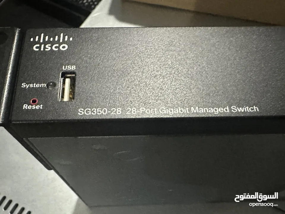 سويتشات cisco SG350 24port/10/100/1000 Managed switch
