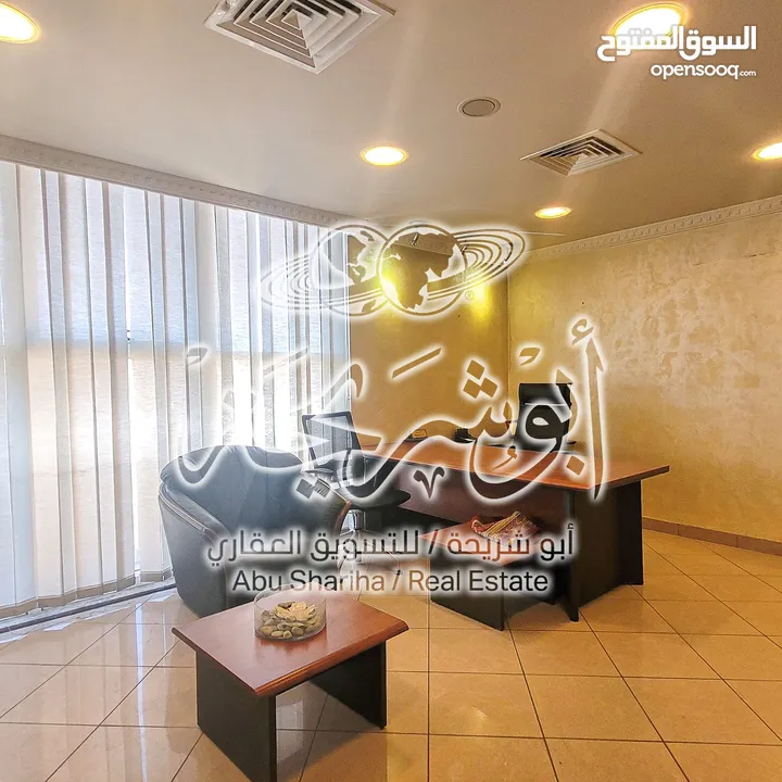 مكتب فاخر بالصويفية مجهز بالكامل للبيع او للايجار من المالك مباشرة