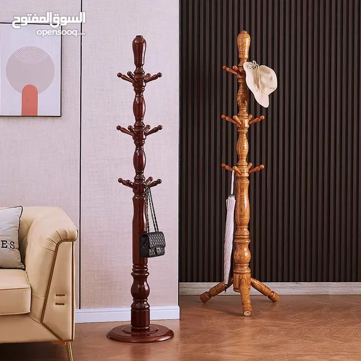 شماعة ملابس خشب  إرتفاع 180 سم السعر : 22.000JD والتوصيل مجاني لعمان والزرقاء