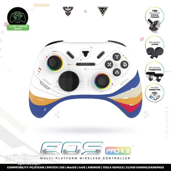 FANTECH EOS PRO II S WGP15 V2S MECHANICAL BUTTONS WIRELESS GAMEPAD يد تحكم فانتيك ميكانيكل جديدة