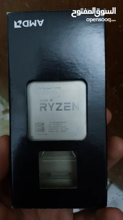 معالج AMD Ryzen 7 1700 مستعمل مع الصندوق - أداء قوي للألعاب والمهام الثقيلة