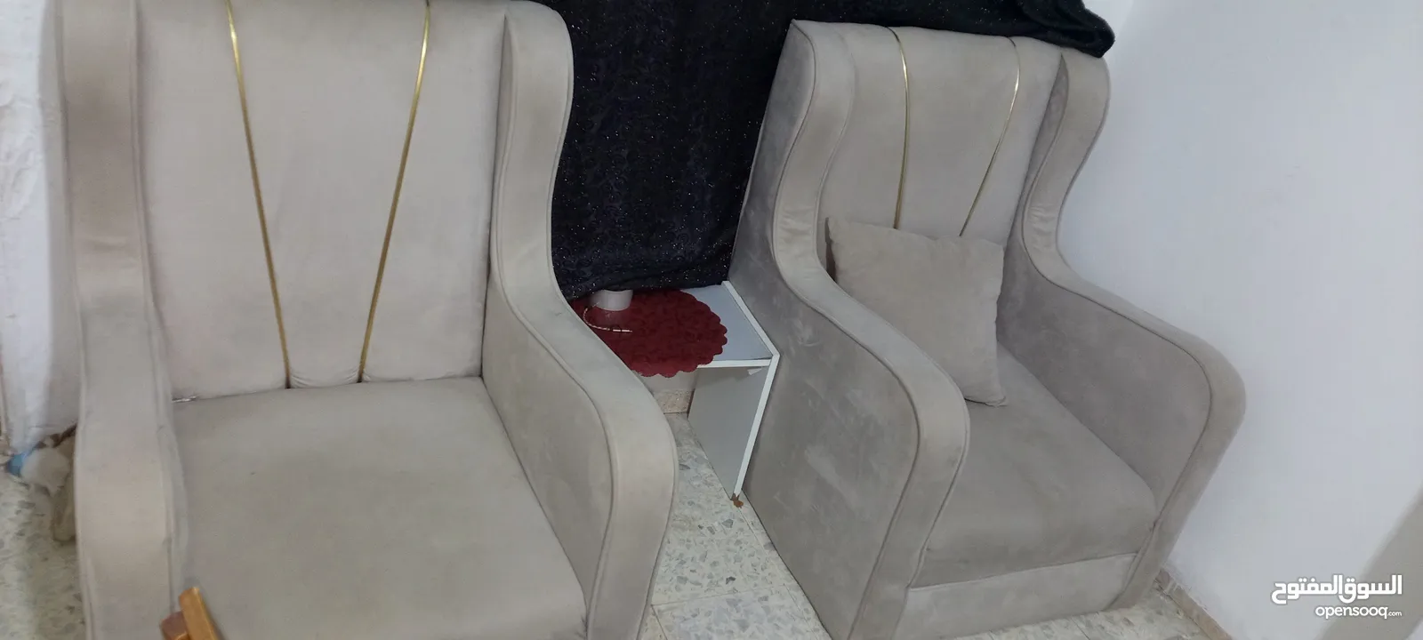 عفش للبيع غرف نوم كنب حرف ل