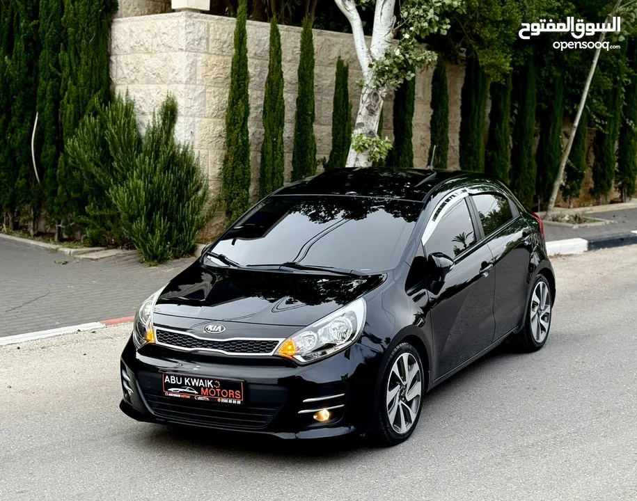 ‏  كاملة الاوصافAbu Kwaik Motors..  Kia Rio 2017  فحص ممتاز طلاء الشركة بالكامل ،، عداد 47 الف اصلي