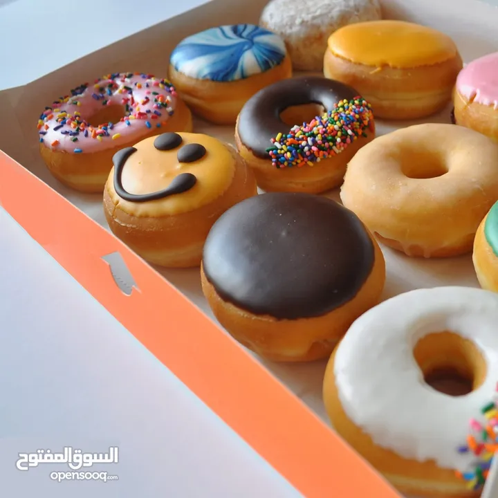 دونت لذيذ جداً ( أسعار جملة ) Donuts جودة عالية جدا حشوات لذيذة وغنية بالطعم