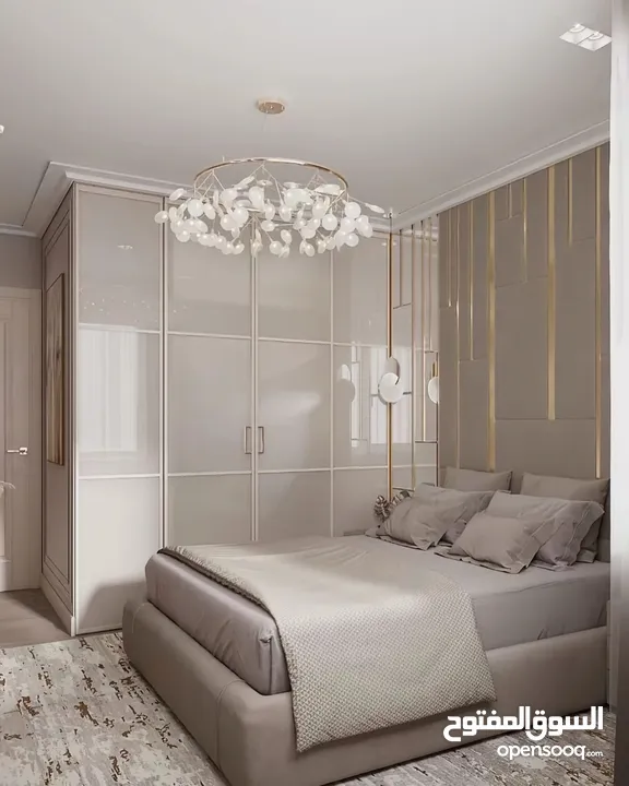 شقة مساحة 300 يمكن قسمها لشقتين 150