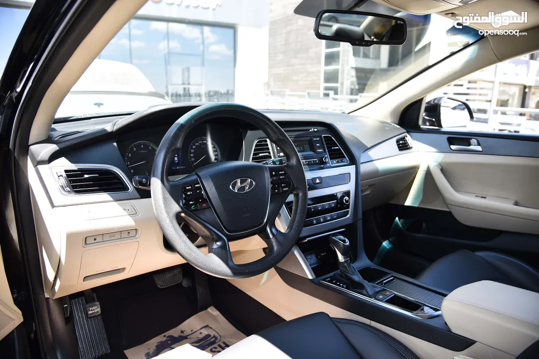 عرض لمدة اسبوع هونداي سوناتا بنزين بحالة الوكالة Hyundai Sonata 2018
