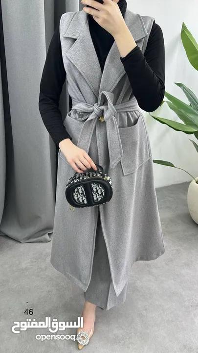 طقم شتوي صوف ناعم – موديل راقي – ألوان متعددة