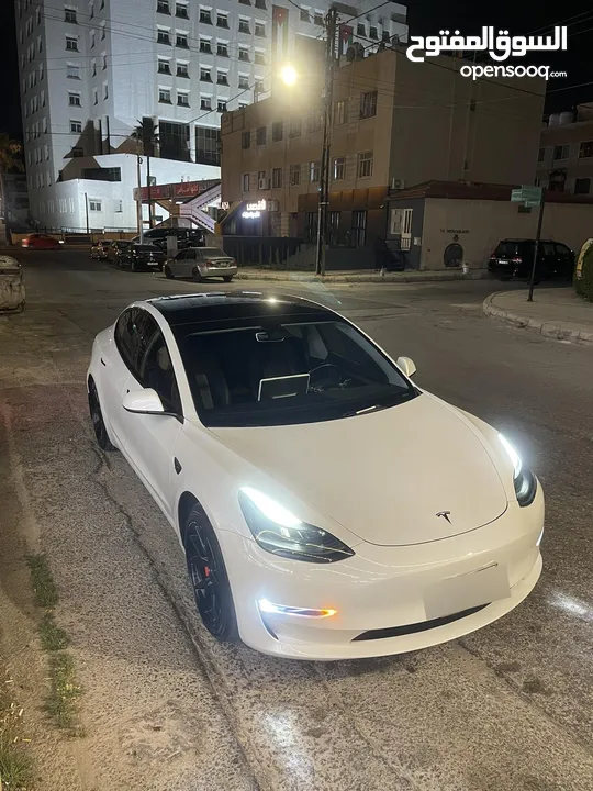 Tesla model 3 stander plus 2023  تسلا مودل  3 ستاندر بلس 2023 فحص كامل 7 جيد ونظيفة جداً