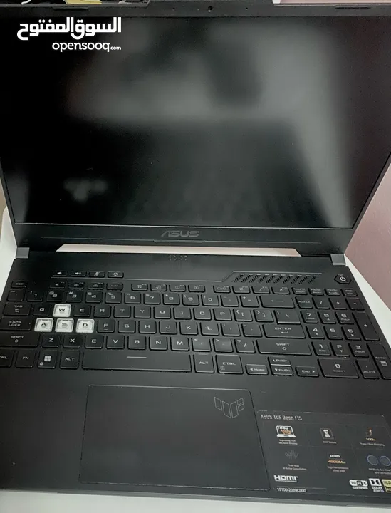 لابتوب ASUS TUF Dash F15 (2022) FX517ZR مستعمل للبيع بمواصفات ممتازة i7-12650H 16 g ram 3070 rtx