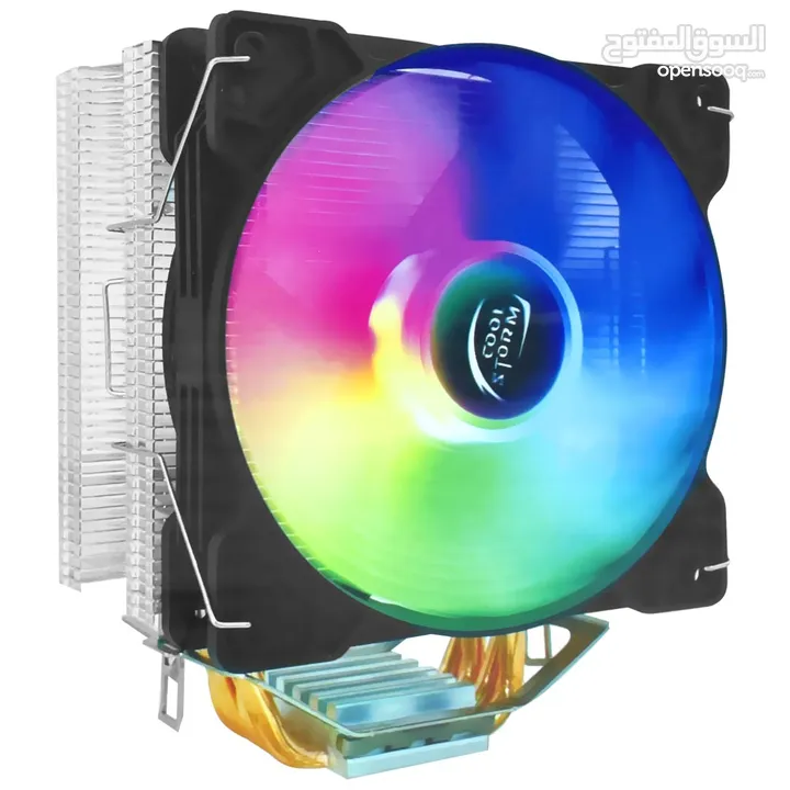 مبرد هوائي احترافي ملون للمعالجات COOL STORM T400 RGB CPU COOLER FOR INTEL LGA1700 - AMD