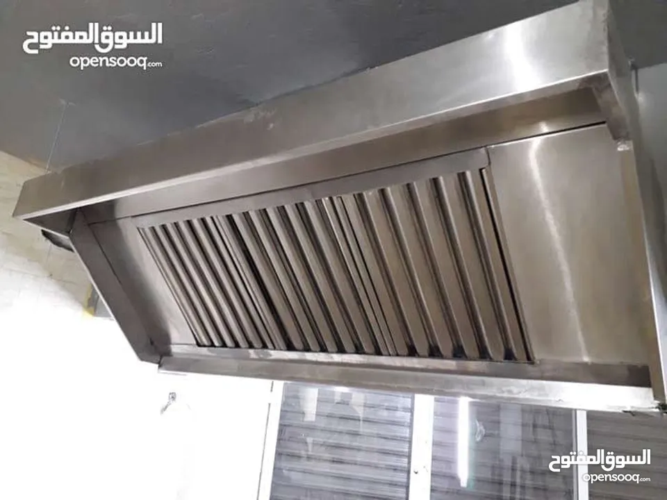 دكت ، هودات ، مداخن ، مطاعم ، جميع اعمال الستانلس طبي وغذائي ، رفوف وطاولات ستانلس طبي و غذائي .