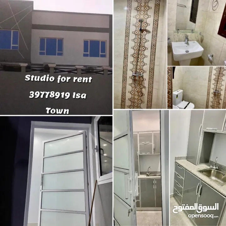 New studio flat for rent 185/-BD in Isa town