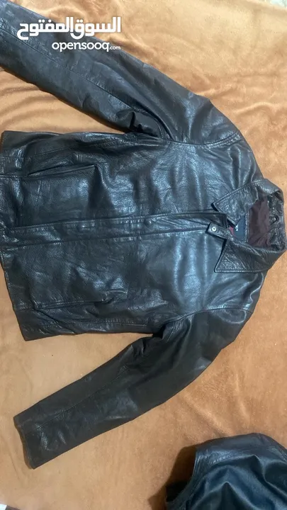 جاكيت جلد بايكر قابل للتفاوض river island leather jacket