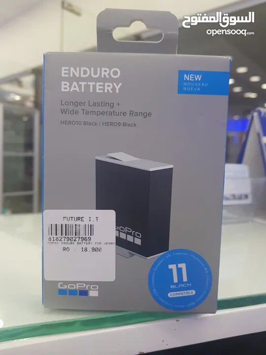 GoPro Enduro Rechargeable Battery HERO11 / HERO10 / HERO9 SPBL1B-C  بطارية جو برو إندورو القابلة