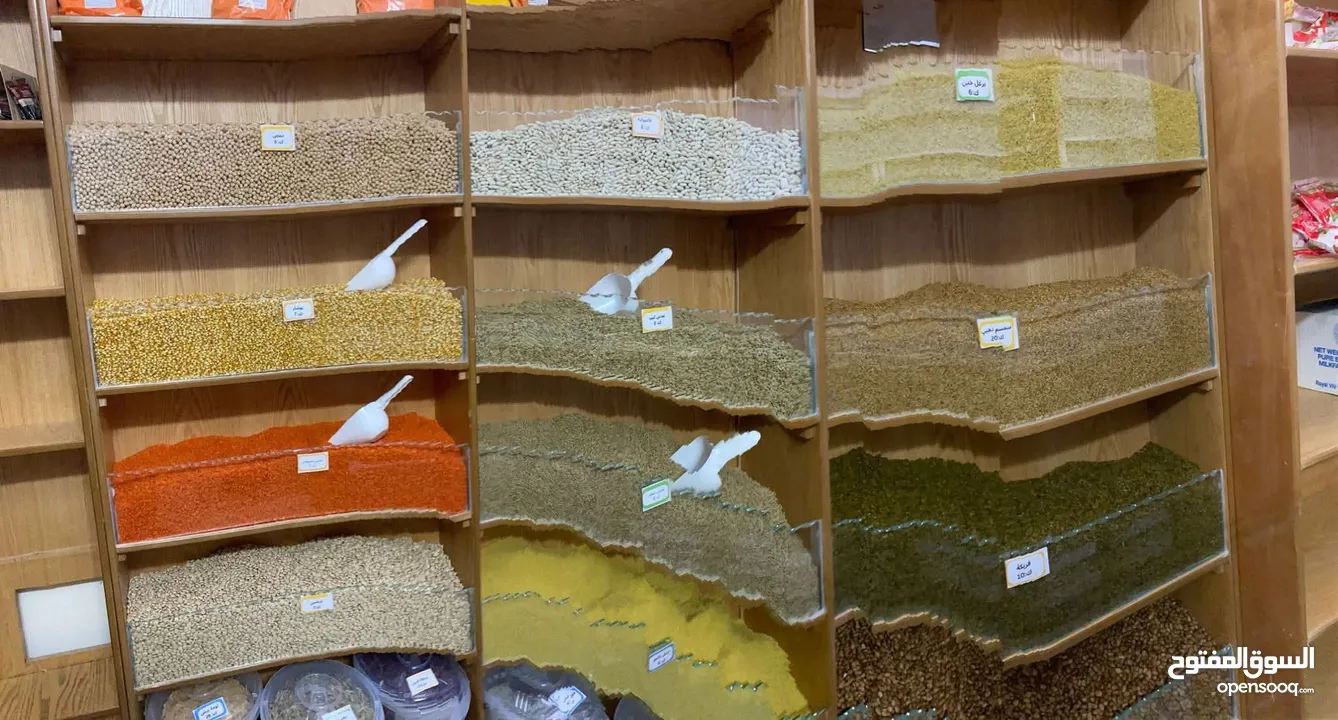 ديكور أثاث محل تاجر مكسرات نابلس