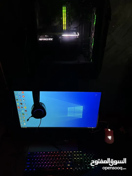 Gaming PC - 3060 TI , Core i5 11400F , 1TB m.2 , 16GB RAM And Monitor 165 Hz 1ms