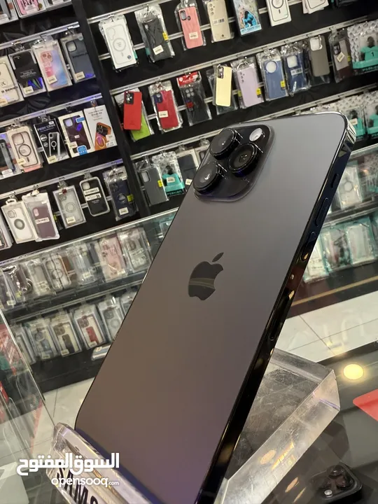 iPhone 14 Pro Max 128GB 94% مدخل خط  متوفر 3 الوان  تب نضافة مش مفتوح ولا مغير فيه اي اشي