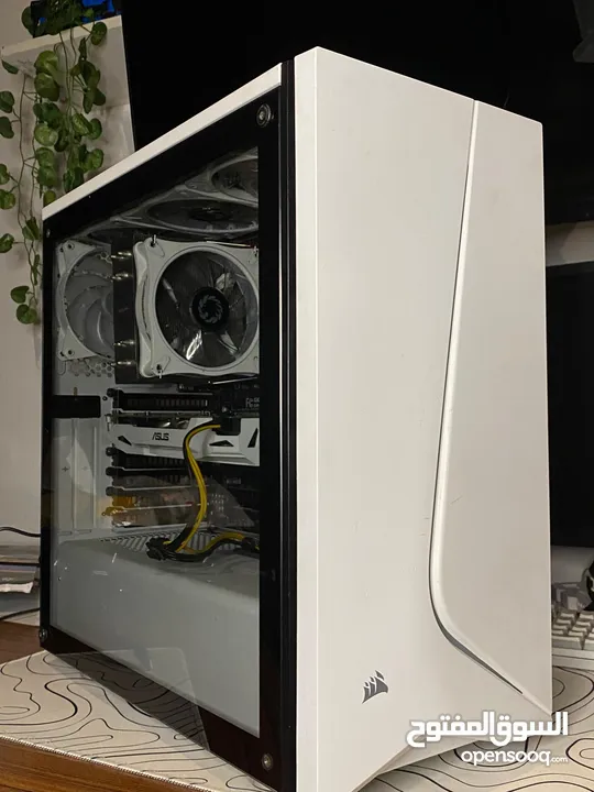 كمبيوتر ألعاب مكتبي – i5 / كرت GTX1060 6GB / رام 16GB / تخزين SSD+HDD / كيس CORSAIR RGB