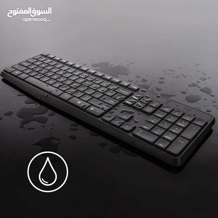 لوجيتك ماوس وكيبورد وايرلس LOGITECH MK-235 KEYBOARD AND MOUSE COMBO SET