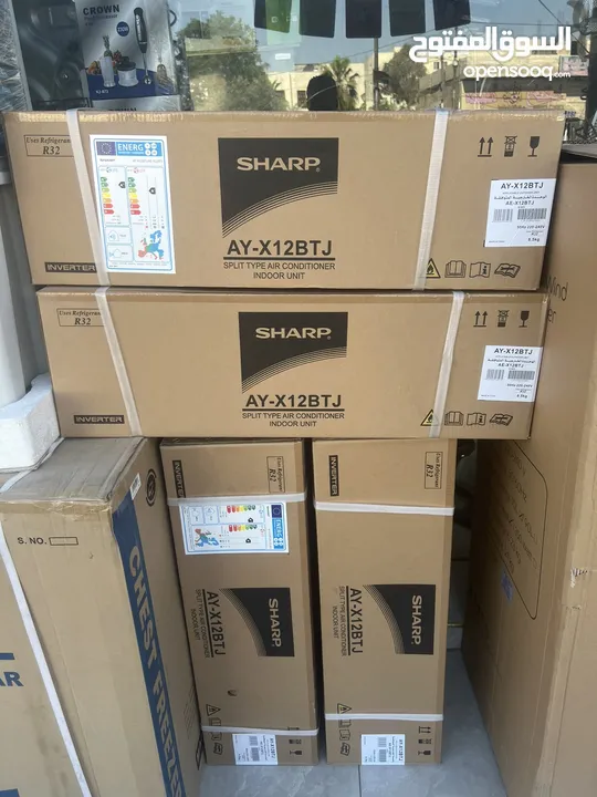 مكيفات شارب القويه بسعر حرق غاز R32   الكميه محدوده