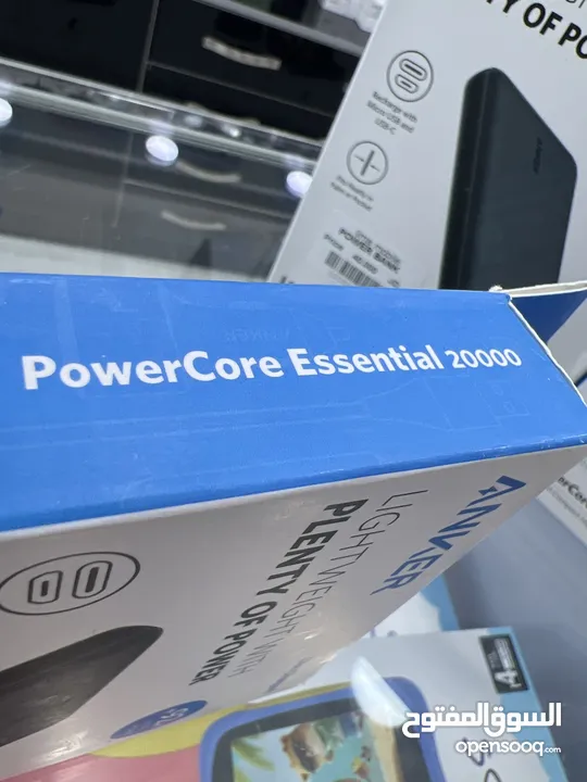 PowerBank Anker 20000mAh باور بانك انكر الاصلي 20000 مل امبير مدخلين شحن