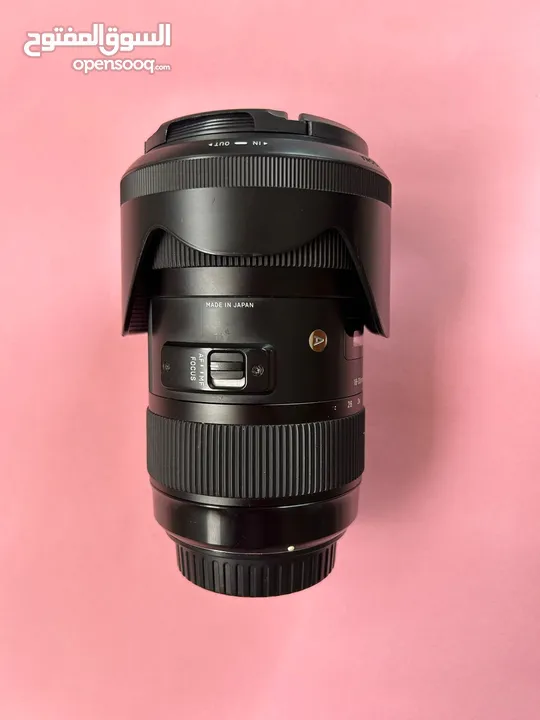 18-35mm f1.8 sigma art عدسة كانون