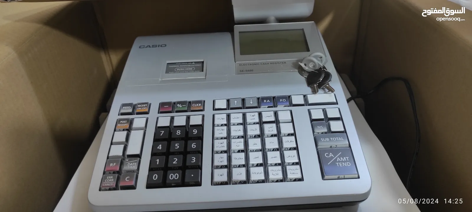 ELECTRONIC CASH REGISTER CASIO (BRAND NEW  كاش كاسيو جديد بالكرتونة