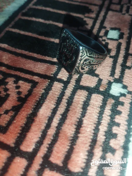 خاتم عليه ختم الرسول ( محمد رسول الله) من الستالينس ستيل