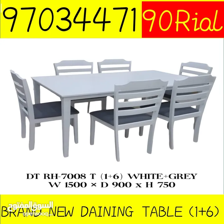 Brand new Daining table 1+6chair malaysia