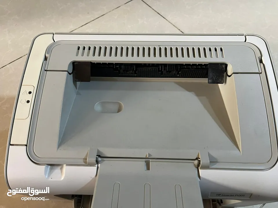 طابعه hp laserjet p1005 مستعمله بحاله الوكاله